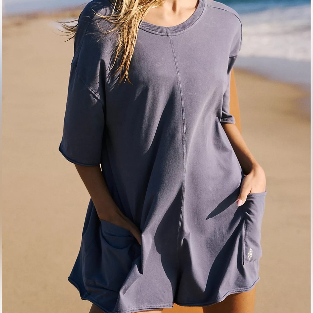 Free people movement hot shot tee romper